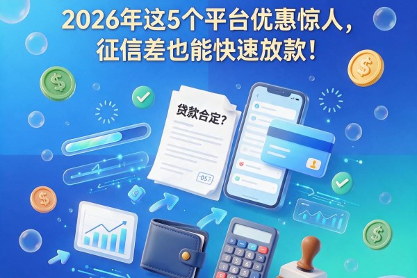 征信不好急需3万哪里可以借到？2026年这5个平台优惠惊人，征信差也能快速放款！