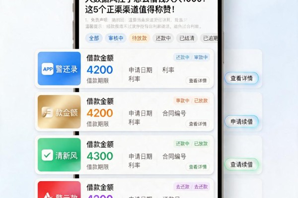 大数据风控了怎么借钱人人1000?这5个正规渠道值得称赞!