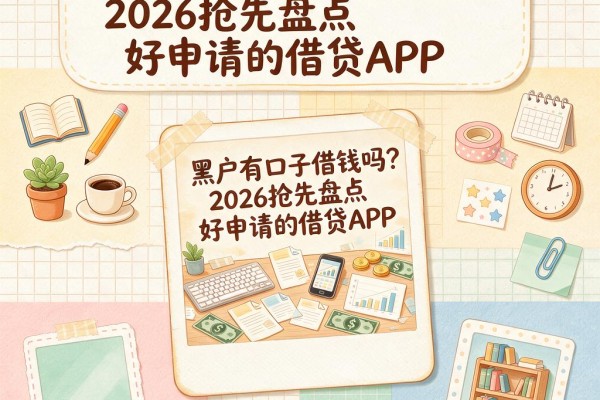 黑户有口子借钱吗?2026抢先盘点好申请的借贷APP