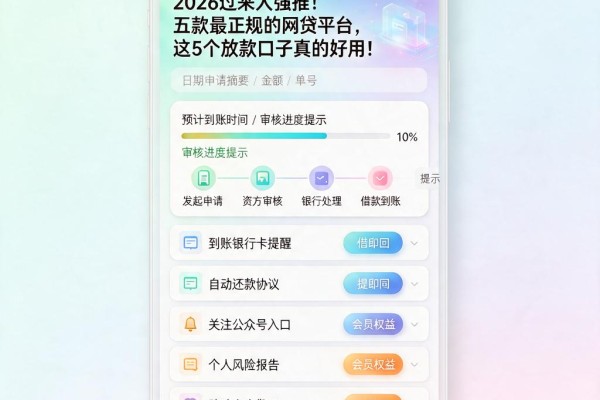 2026过来人强推！五款最正规的网贷平台，这5个放款口子真的好用