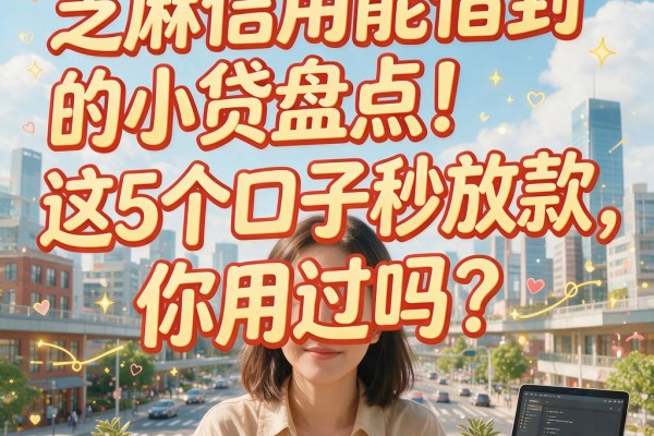 芝麻信用能借到的小贷盘点!这5个口子秒放款,你用过吗?