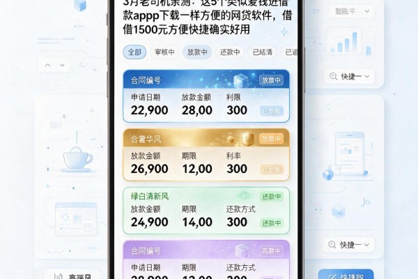 3月老司机亲测:这5个类似爱钱进借款app下载一样方便的网贷软件,借1500元方便快捷确实好用