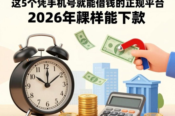 征信有逾期?这5个凭手机号就能借钱的正规平台,2026年照样能下款!