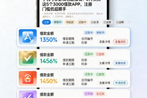 手机号非必填也能借钱!3月实测这5个3000借款APP,注册门槛低超顺手