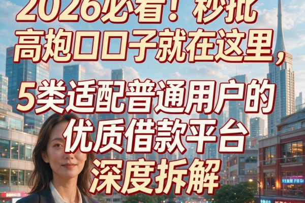 2026必看!秒批高炮口子就在这里,5类适配普通用户的优质借款平台深度拆解