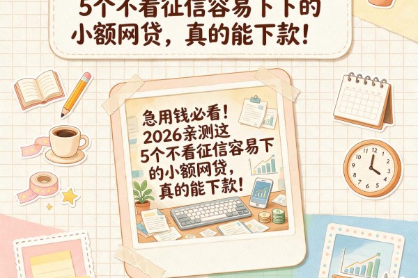 急用钱必看！2026亲测这5个不看征信容易下的小额网贷，真的能下款！