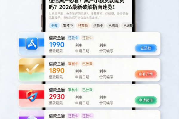 征信黑户必看！黑户小额贷款能贷吗？2026最新破解指南速览！