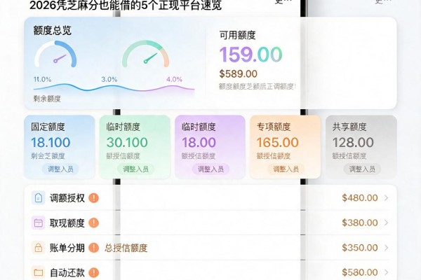 黑户最快的借钱方法来了!2026凭芝麻分也能借的5个正规平台速览