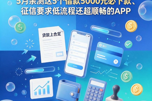黑户网上贷款有没有不上征信的？5月亲测这5个借款5000元必下款、征信要求低流程还超顺畅的APP