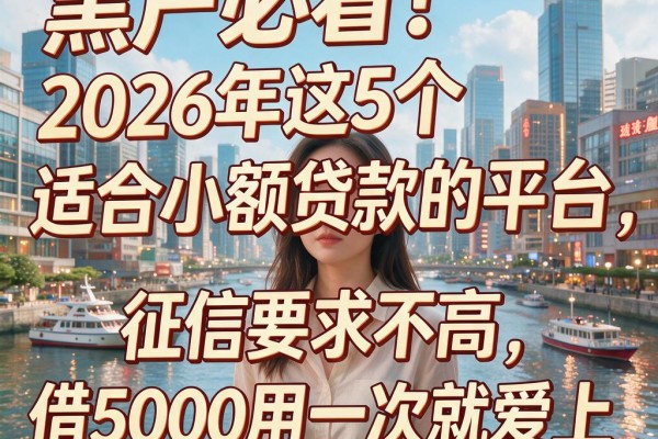 黑户必看!2026年这5个适合小额贷款的平台,征信要求不高,借5000用一次就爱上