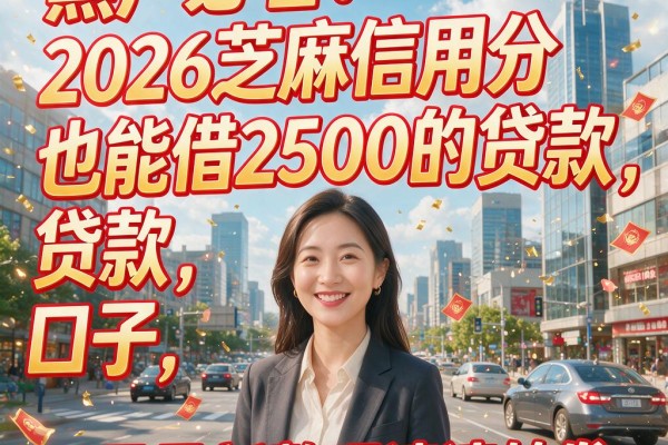 黑户必看!2026芝麻信用分也能借2500的贷款口子,4月最新整理速速转发