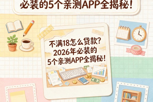 不满18怎么贷款?2026年必装的5个亲测APP全揭秘!