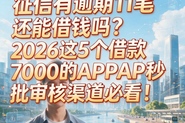 征信有逾期11笔还能借钱吗?2026这5个借款7000的APP秒批审核渠道必看!