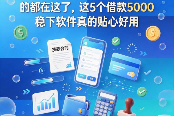 5月必藏！网贷那种容易过的都在这了，这5个借款5000稳下软件真的贴心好用