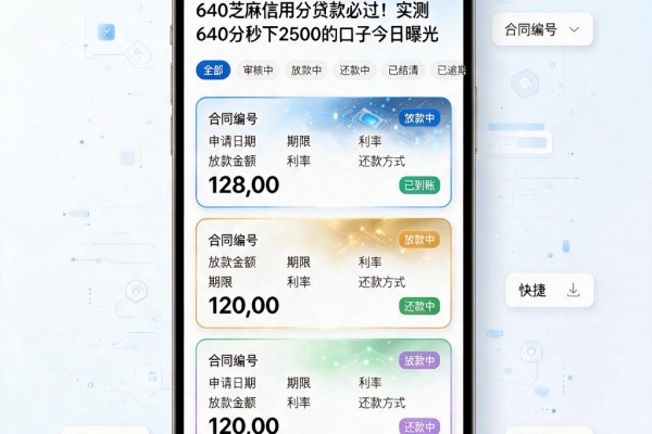 640芝麻信用分贷款必过!实测640分秒下2500的口子今日曝光