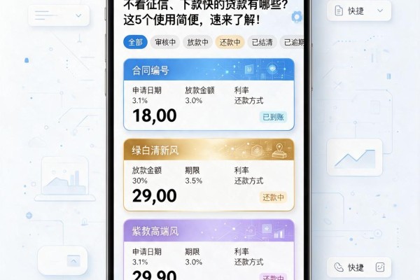 不看征信、下款快的贷款有哪些？这5个使用简便，速来了解！