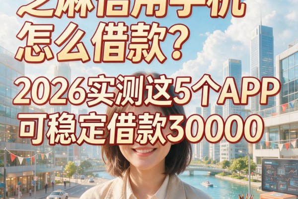 芝麻信用手机怎么借款?2026实测这5个APP可稳定借款30000