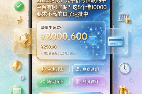 2026速览！凭手机号借款的平台有哪些呢？这5个借10000要求不高的口子速批中