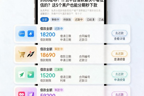2026必存!什么平台借款最快不看征信的?这5个黑户也能分期秒下款