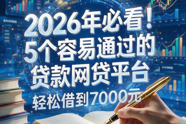 2026年必看!5个容易通过的贷款网贷平台,轻松借到7000元