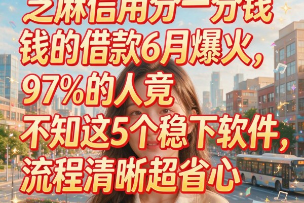 芝麻信用分一分钱的借款6月爆火,97%的人竟不知这5个稳下软件,流程清晰超省心