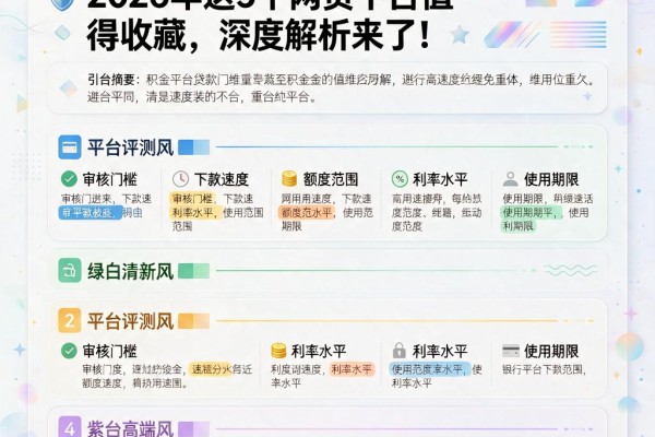 有公积金贷款口子!2026年这5个网贷平台值得收藏,深度解析来了