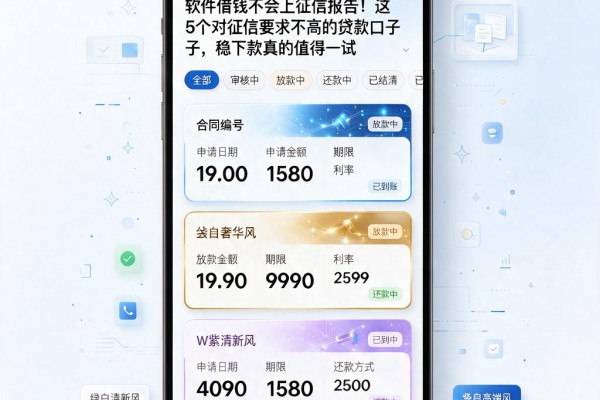 软件借钱不会上征信报告!这5个对征信要求不高的贷款口子,稳下款真的值得一试