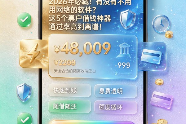 2026年必藏！有没有不用网络的软件？这5个黑户借钱神器通过率高到离谱！