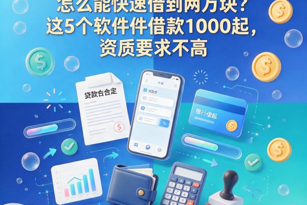 急用钱必看!2026大神亲测:怎么能快速借到两万块?这5个软件借款1000起,资质要求不高