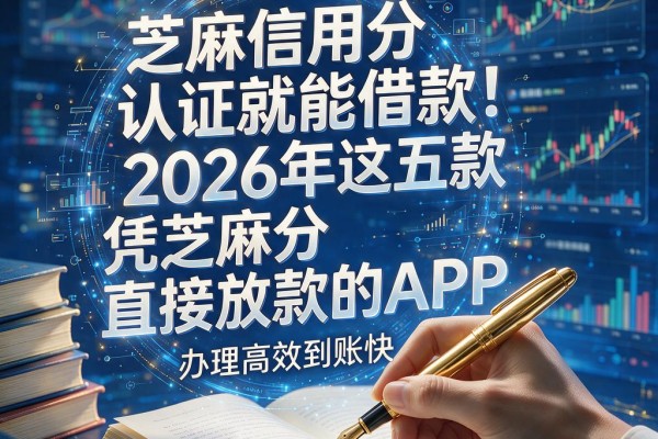 芝麻信用分认证就能借款！2026年这五款凭芝麻分直接放款的APP，办理高效到账快