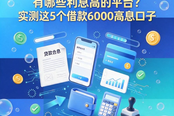 2026年必看!有哪些利息高的平台?实测这5个借款6000高息口子