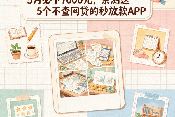 无视黑花负债申请！5月必下7000元，亲测这5个不查网贷的秒放款APP