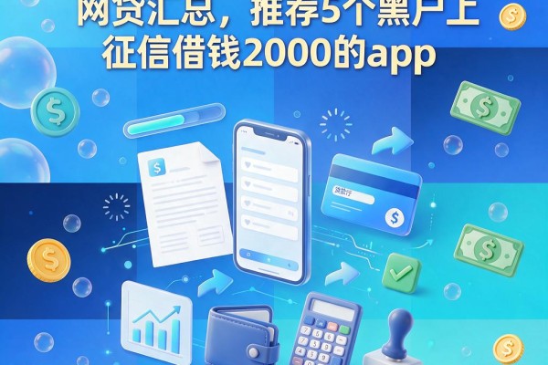 黑户也能借的上征信网贷汇总,推荐5个黑户上征信借钱2000的app