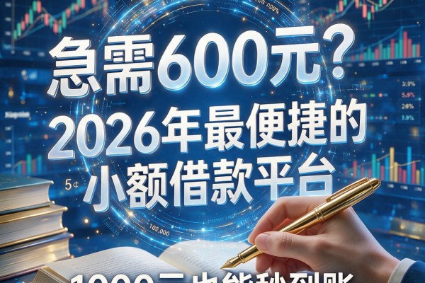 急需600元?这5个2026年最便捷的小额借款平台,1000元也能秒到账