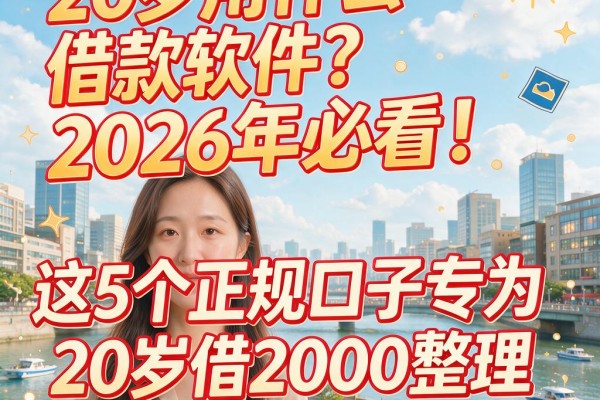 20岁用什么借款软件?2026年必看!这5个正规口子专为20岁借2000整理