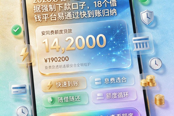 2026必看!这5个不看大数据强制下款口子,18个借钱平台易通过快到账归纳