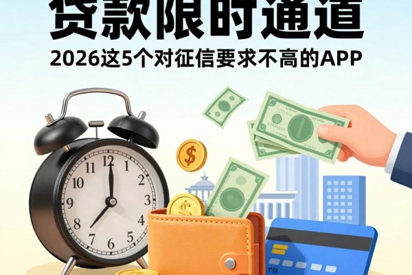 不查征信不风控的贷款限时通道！2026这5个对征信要求不高的APP，借款30000稳下