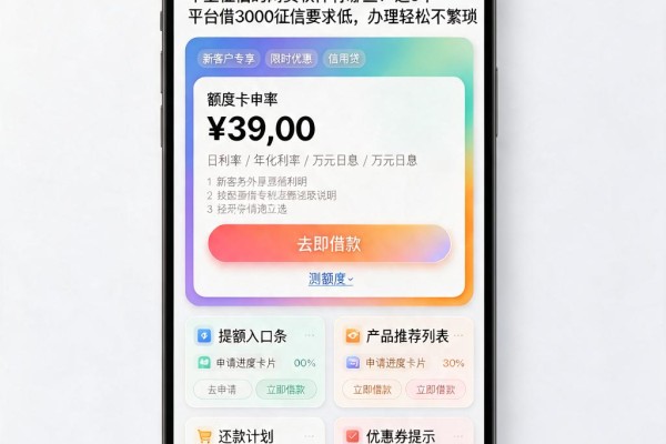 不上征信的网贷软件有哪些?这5个平台借3000征信要求低,办理轻松不繁琐