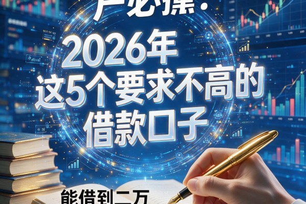 黑户必看！2026年这5个要求不高的借款口子，能借到二万的平台都在这里