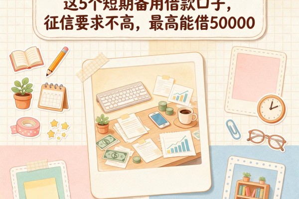2026网贷最新口子app速存！这5个短期备用借款口子，征信要求不高，最高能借50000