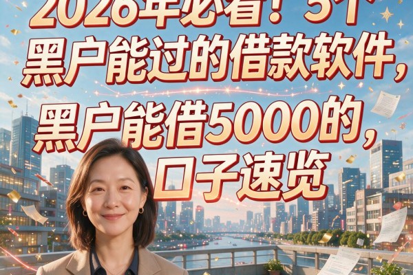 2026年必看!5个黑户能过的借款软件,黑户能借5000的口子速览