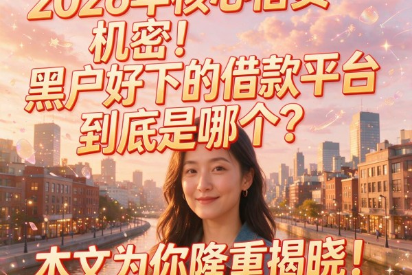 2026年核心借贷机密!黑户好下的借款平台到底是哪个?本文为你隆重揭晓!