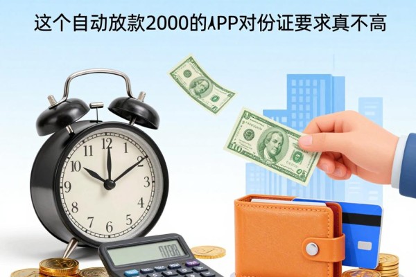 微信借钱不需要身份证?这5个自动放款2000的APP对身份证要求真不高
