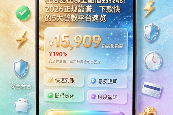 征信差在哪里能借到钱呢?2026正规靠谱、下款快的5大贷款平台速览