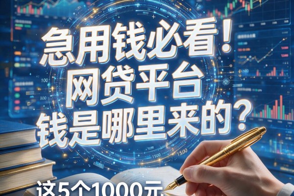 急用钱必看！网贷平台的钱是哪里来的？这5个1000元借款渠道秒到账