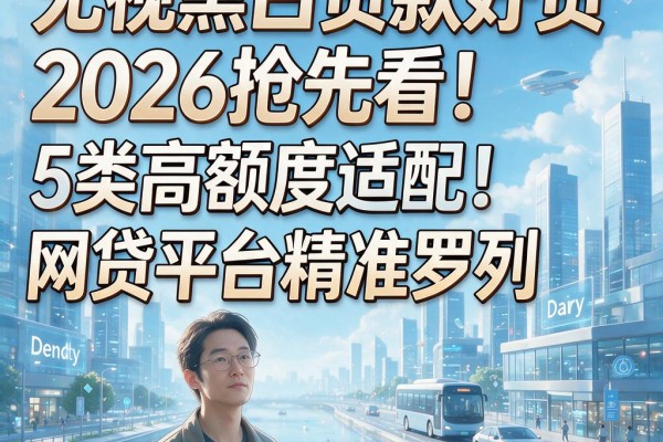 无视黑白贷款好贷2026抢先看!5类高额度适配网贷平台精准罗列