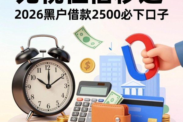 无视征信秒过！2026黑户借款2500必下口子，这5个容易通过的网贷软件速览