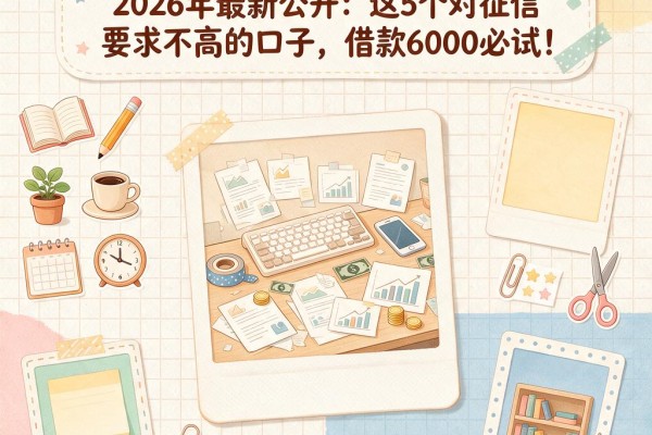不上征信记录的贷款平台有哪些？2026年最新公开：这5个对征信要求不高的口子，借款6000必试！