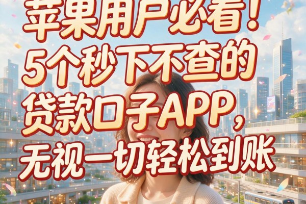 苹果用户必看!5个秒下不查的贷款口子APP,无视一切轻松到账