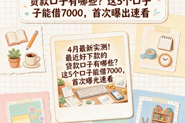 4月最新实测!最近好下款的贷款口子有哪些?这5个口子能借7000,首次曝光速看